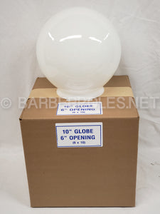 10" Globe with 6" Opening Glass Globe